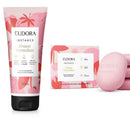￼Kit Eudora Instance Frutas Vermelhas: Hidratante Corporal 180ml + Caixa Sabonetes 4x80g
