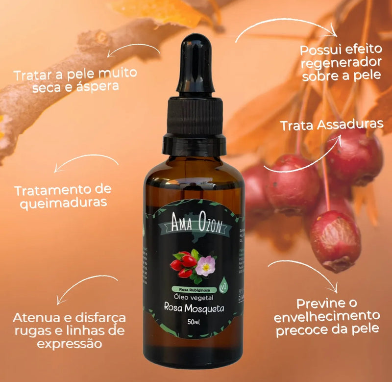 Oleo de rosa mosqueta rubiginosa clareadora 50ml