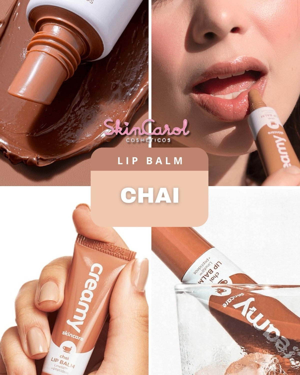 Creamy Skincare Lip Balm The Coffee Collection - Cor Chai 10g