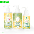 Kit Shampoo + Condicionador + Leave In Creme de Pentear Infantil Aloe Vera