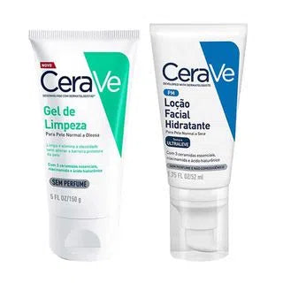 Kit cerave Pele Seca - Sabonete Facial e Hidratante 200ml