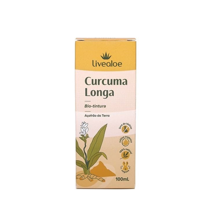 Curcuma longa Bio-tintura 100 mL - LiveAloe