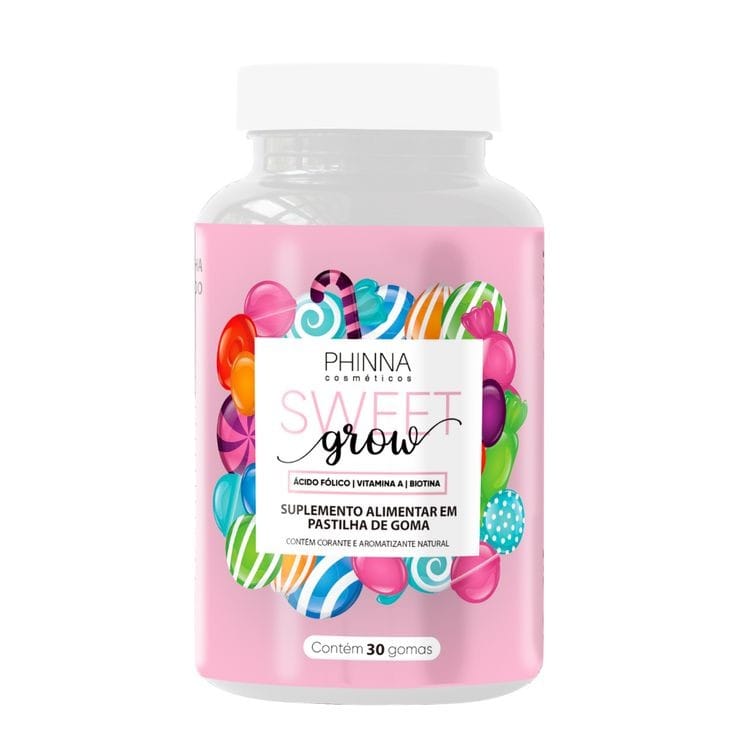 SWEET GROW - VITAMINAS PARA CABELOS E UNHAS 30 dias