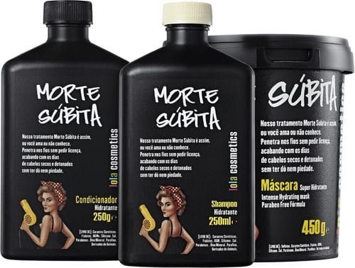 Kit lolla cosmetics Morte súbita (shampoo + máscara + condicionador)