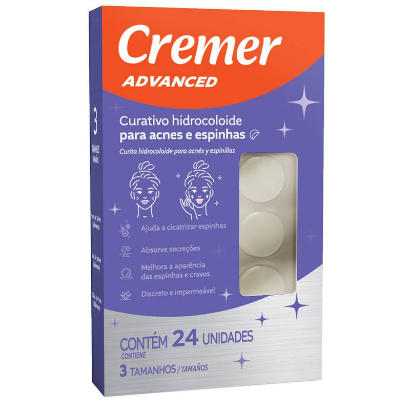 Curativo para Acne creme com 24 unidades