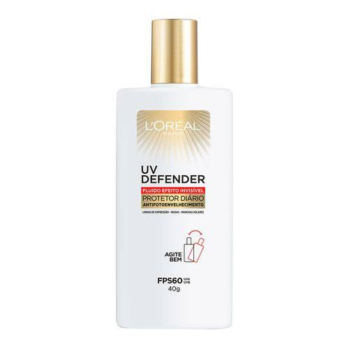 Protetor Solar L'Oréal Paris Uv Defender Fluido FPS60 - 40g